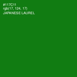 #117C11 - Japanese Laurel Color Image